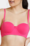Zivame Beautiful Basics Padded Wired Medium Coverage Strapless Bra - Pink Yarrow — thumbnail 6